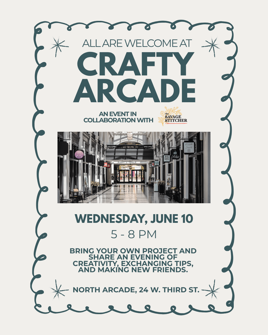 Crafty Arcade with The Savage Stitcher